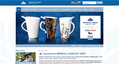 Desktop Screenshot of imperial-group.cz